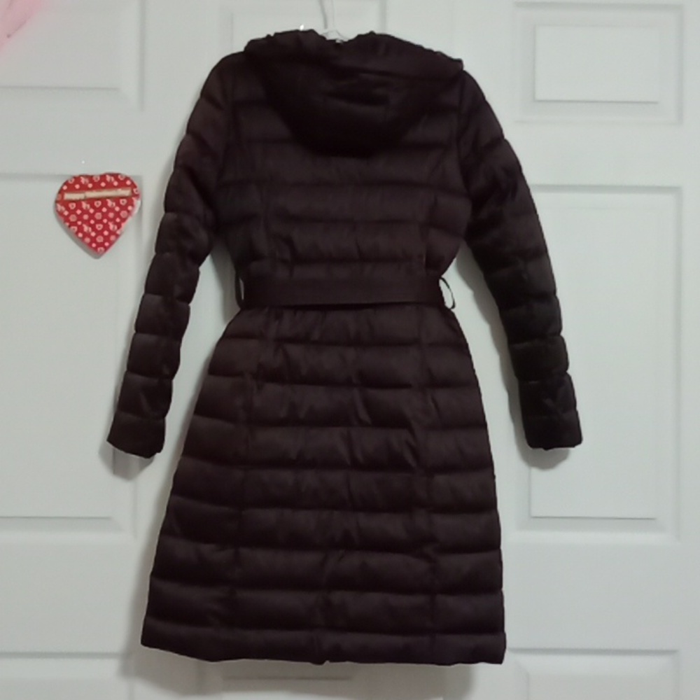 #207 Kenneth Cole New York Women's Puffer Coat. Long Coat Purple Color. XSmall - Picture 7 of 14